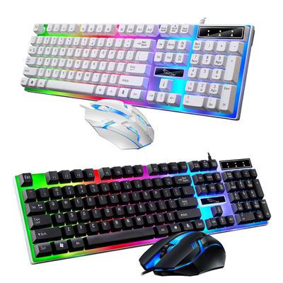Set combinato tastiera e mouse per giocatori Set mouse tastiera e mouse cablati a 104 tasti RGB Led per notebook portatile Tablet PC desktop