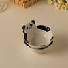 New Cartoon Panda Ceramic Dishs Home Dip Dish Cute Small Dish Soy Sauce Dish Seasoning Dish Hot Pot Sauce Dishs Cute Panda Dishs