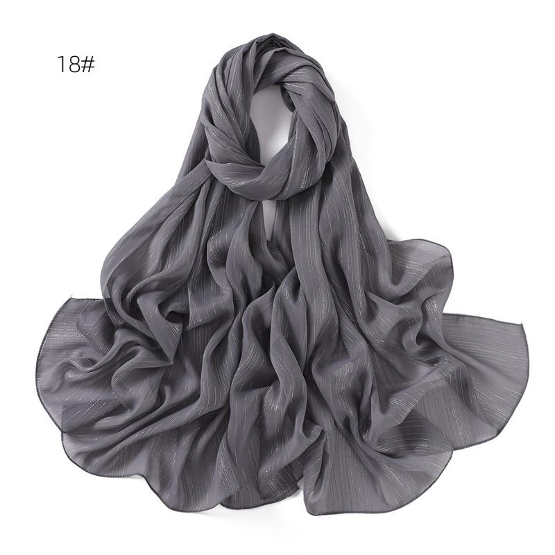Women Big Size Plain Solid Cotton Rayon Crease Hijab Scarf Lady High Quality Wraps and Shawls Musulman Headband Islamic Turban
