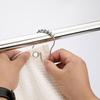 12-Piece Curtain Clip Set with Bag Packaging for Window Drapery and Home Decor