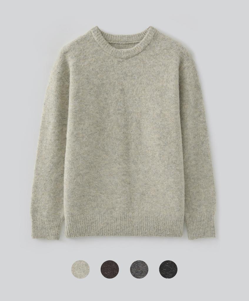 Pabeulega Tricot Wool Brush Knit (4 Colors)