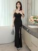 Elegant Strappy Slim Evening Dress for Sauna, KTV, and Karaoke