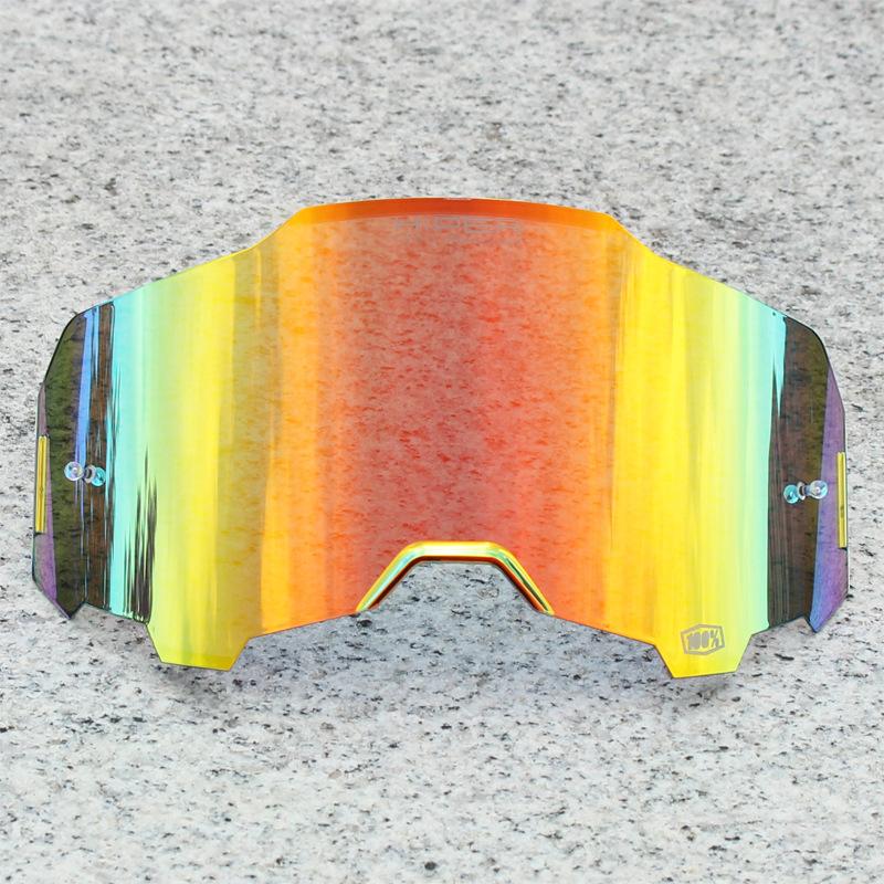 100 Goggle Replacement Lens Glasses HiPER Mirror Lens Moto Dirt Bike Goggles Motocross Lens Goggles Cycling DH Safety Glasses