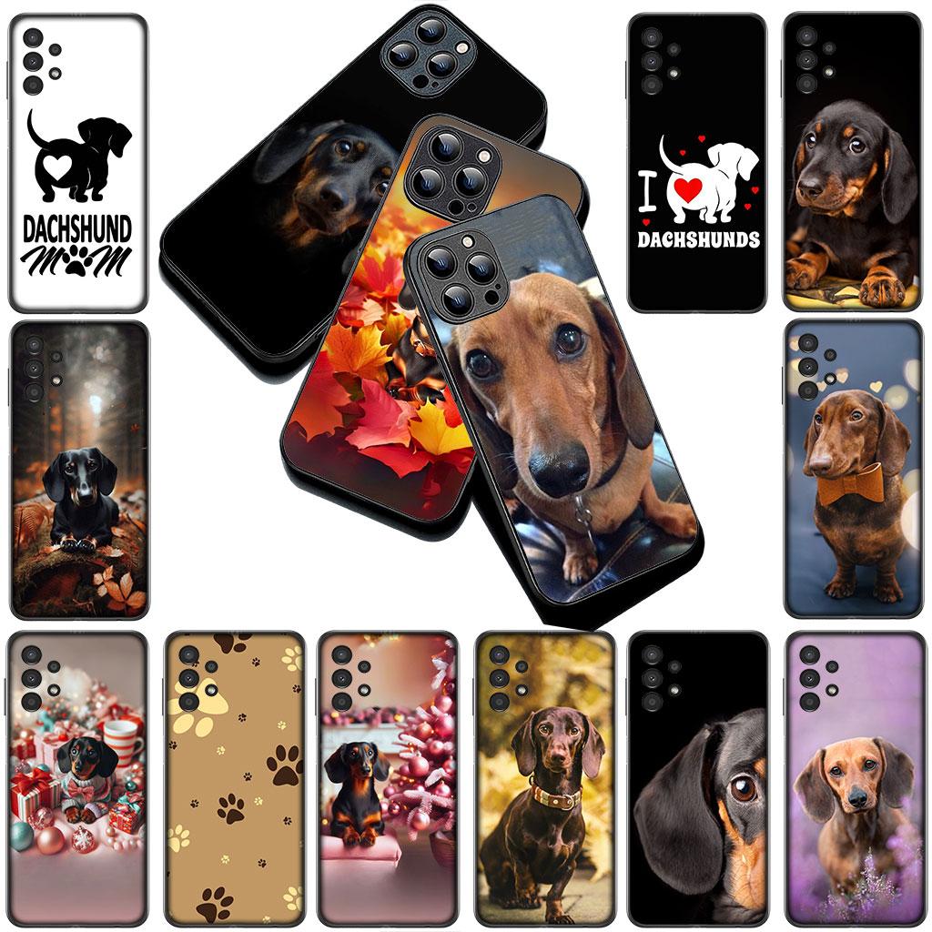 Phone Cover for Motorola Moto G86 G57 E14 E15 G14 G34 G35 G84 G24 A54 G15 Power E22 Casing Soft Case Wallpaper Dachshund Dog