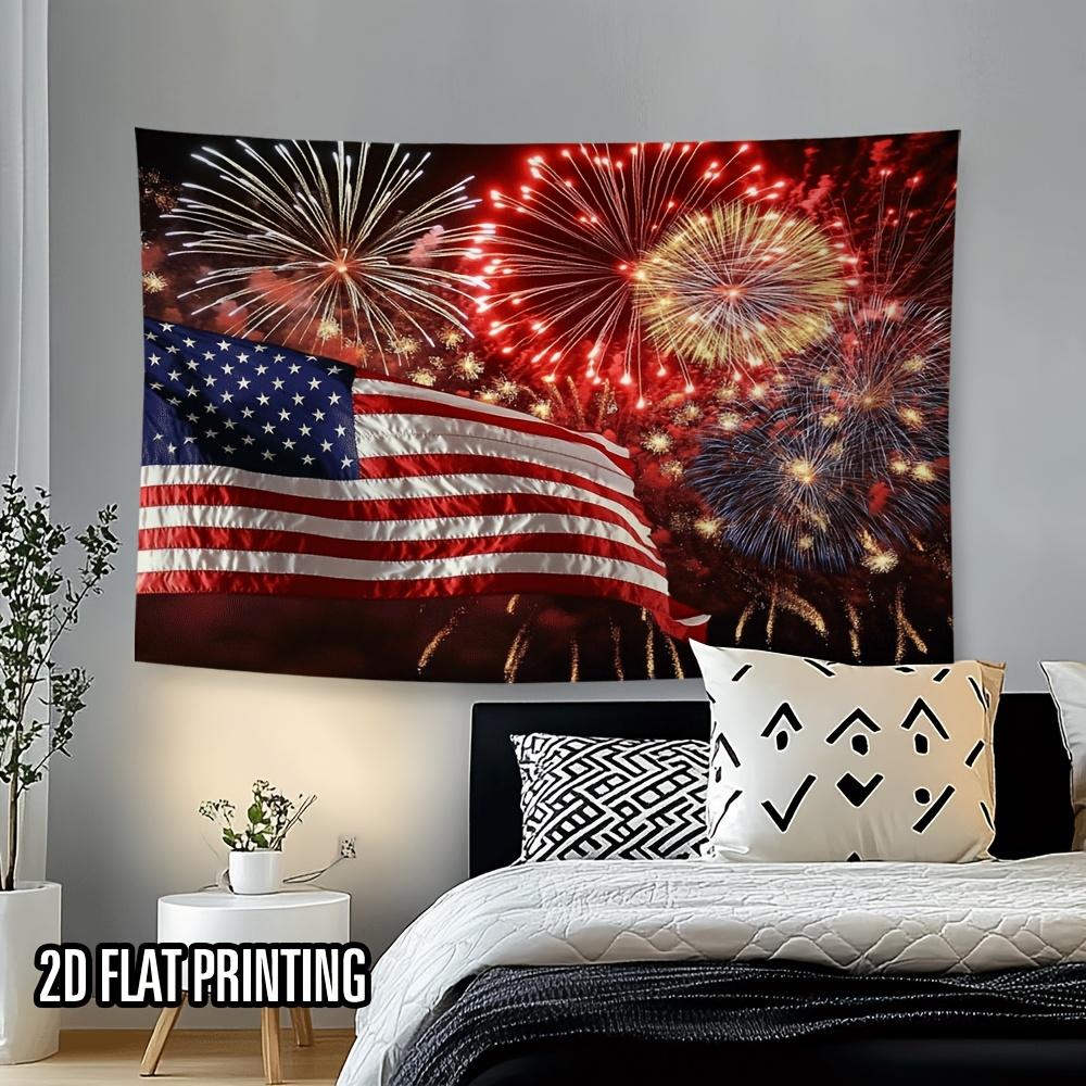 American Flag Tapestry Living Room Decoration Independence Day Party Patriotic Background Wall Room Decoration