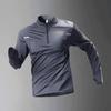 Ensemble d'entraînement en velours à séchage rapide pour homme: Manches Longues Chaudes et Ajustées pour la Course à Pied et le Fitness en Automne/Hiver