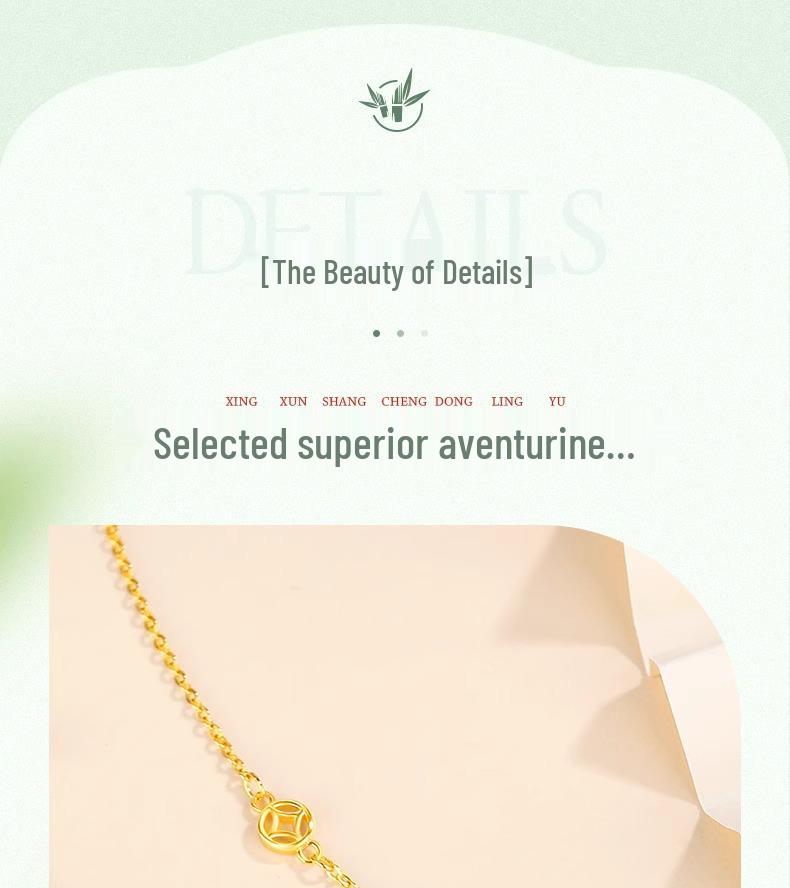 2024 Sterling Silver Bamboo Necklace with Jade Pendant - Elegant Women's Gift for Birthdays & Christmas