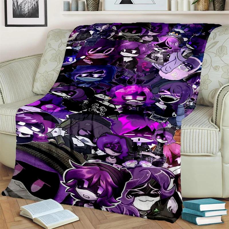 Murder Drones 3D Print Cartoon Uzi V J Robot Gift Blanket,Soft Throw Blanket for Home Bedroom Bed Sofa Travel Picnic Cover Kids