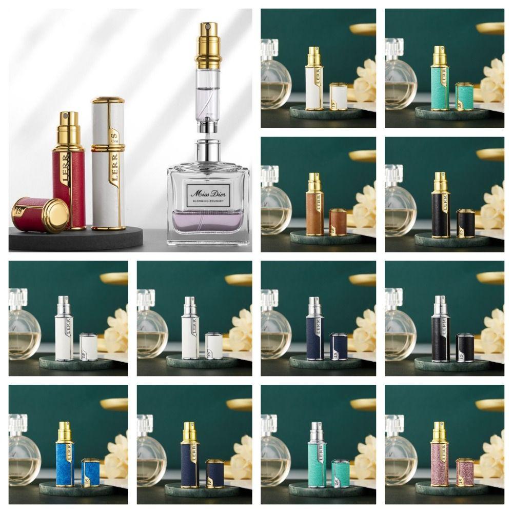 Fragrance Bottom-filled Bottle Fine Mist Self-pumping 5ML Leather Spray Bottle Cologne Moisturizer Atomizer Atomizer Travel