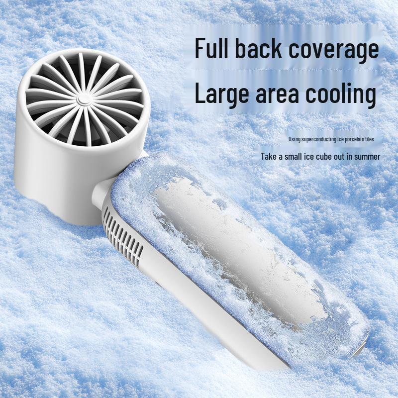 Portable High-Speed Mini Cooling Fan with Long-Lasting Ice Compress and Convenient Handheld Design