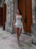 High-Quality One-Shoulder Lace Mini Bodycon Dress