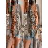 Gradient Print V-Neck Sleeveless Top Women Soft Cotton Blend Loose Fit Breathable Casual Tank