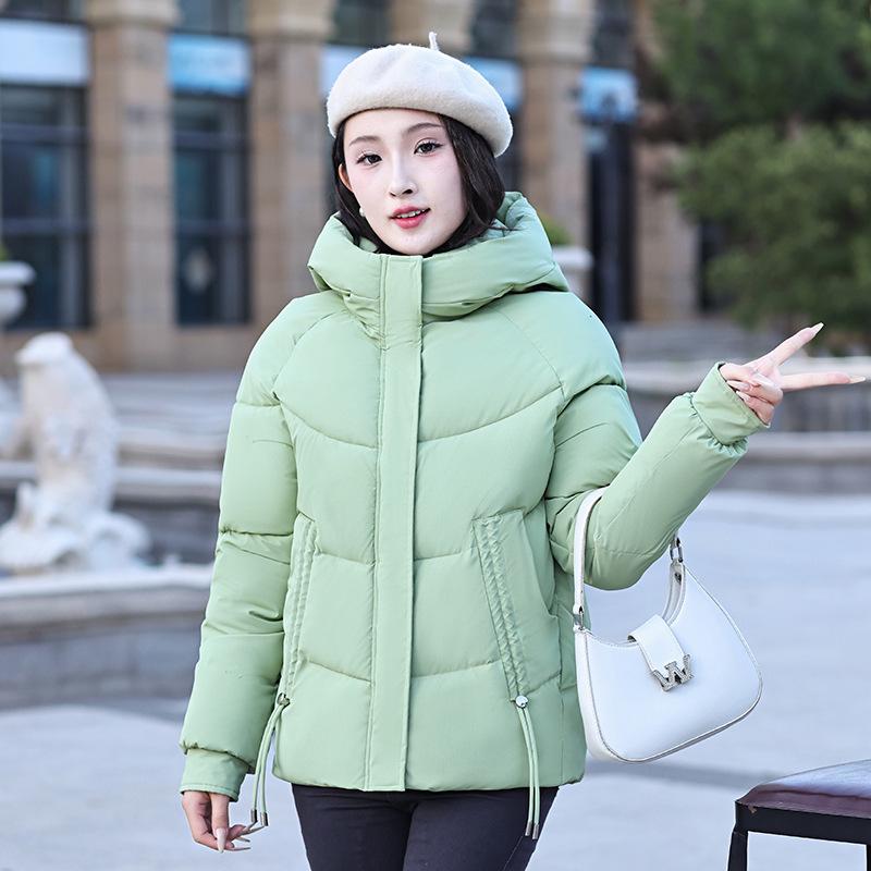 Women's 2024 Winter Hooded Down Cotton Jacket - Wash-Free, Thickened, Slimming Petite Design