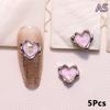 5Pcs Luxury Alloy Love Heart Star Nail Art  Charms Parts Jewelry Accessories Manicure Decor Nails Decoration Supplies