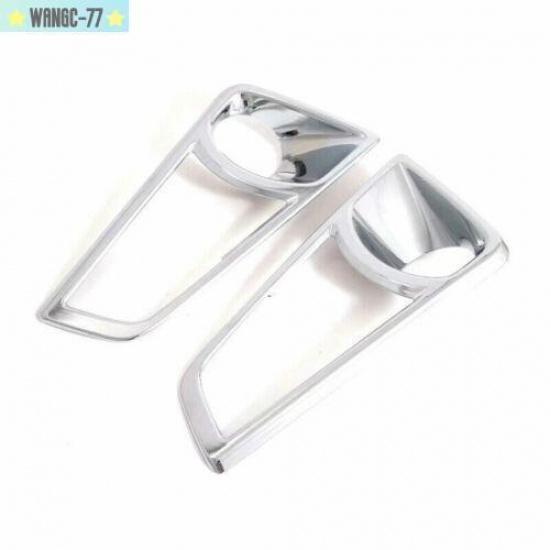 Car Accessory Chrome Front Fog Light Lamp Cover Trim For Toyota Hiace -