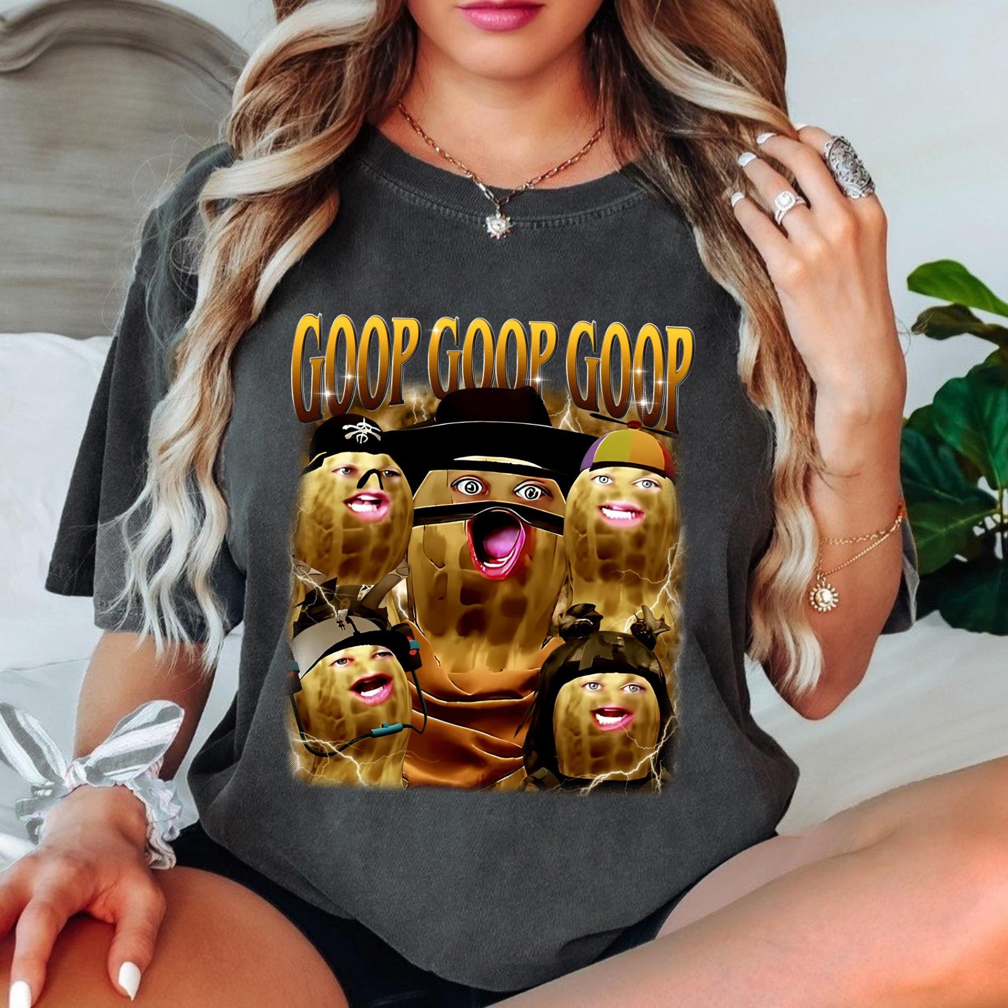 

The Burnt Peanut GOOP Printed Womens Tshirt SpringSummer Fashion Trend Pure Cotton Top Neutral Short Sleeve Tshirt S