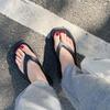 Fashion Thick Bottom Platform Sea Flip-Flop Thong Sandals Summer Shoes Soft Bathroom Slippers Pillow Slides Outdoor Indoor Shoes Women