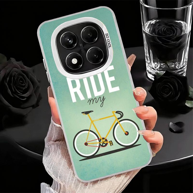 

Bicycle Bike Sports Shockproof Phone Case for Xiaomi Redmi Note 15 14 13 12 Pro Plus 11 11S 11T 5G Cover Anti Fall Fundas Redmi Note 14 5G