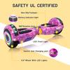 Hoverboard, 6.5" Self Balancing Scooter Hover Board with Wheels,Bluetooth Speaker LED Lights for Kids Adults