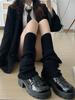Knitted Lolita Leg Warmers Women's Long Socks Autumn Winter Wool Foot Cover Arm Warmer Y2K Crochet Heap Socks Boot Cuffs