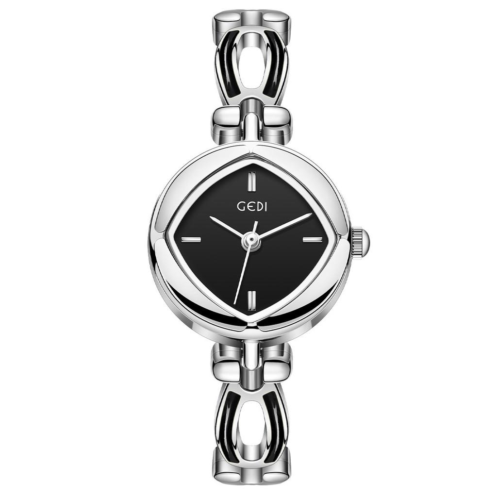 Vintage Diamond Shaped Ladies Quartz Watch With Water Resistance For Fashion Enthusiasts