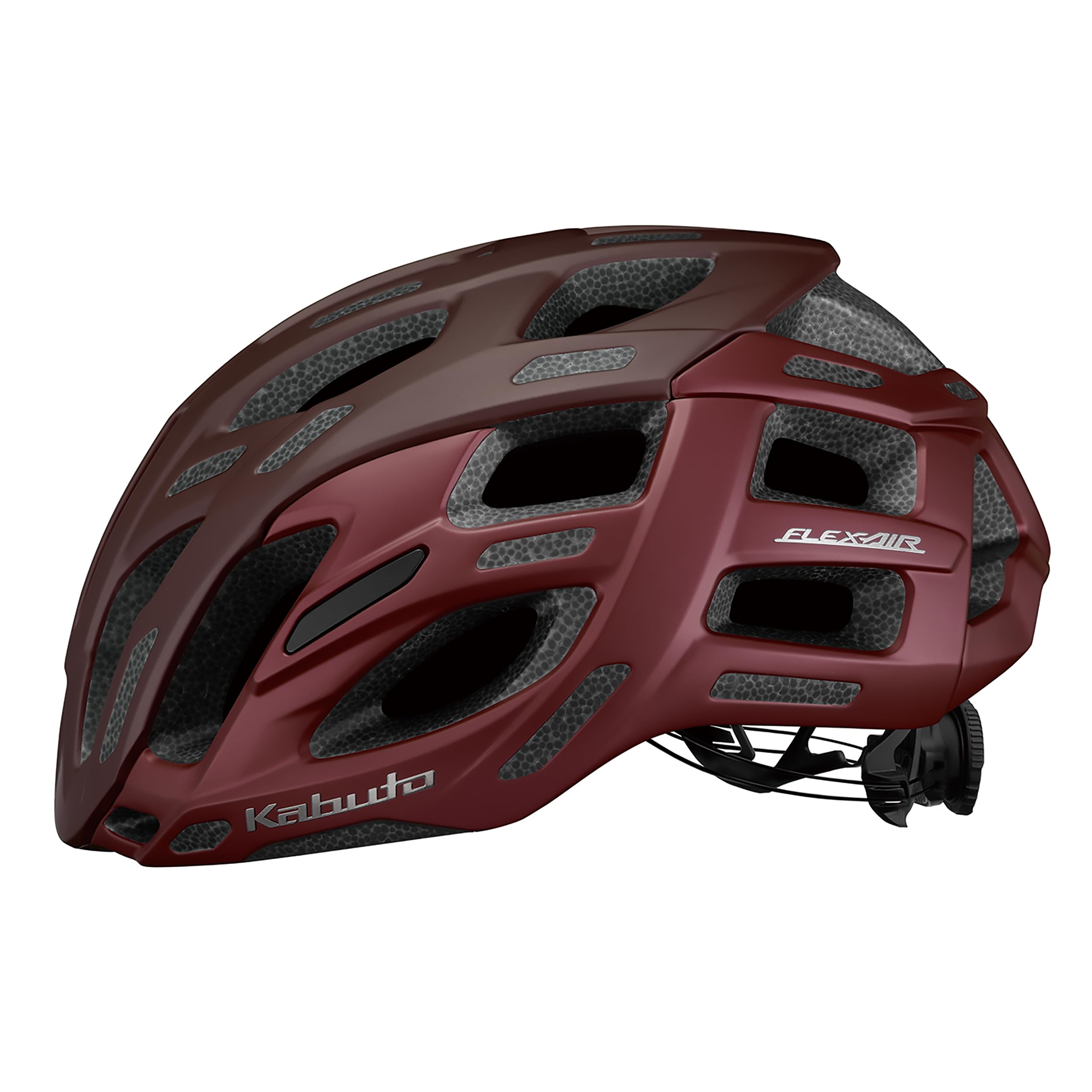 

KABUTO Bicycle Matte Burgundy FLEX-AIR Helmet, Size L/LX (Head Circumference 59-61cm), Color