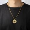 LIKGREAT Vintage Compass Pendant Necklace For Men Stainless Steel Neckchain  Hip-hop Style Ocean Adventure Pirate Style Jewelry