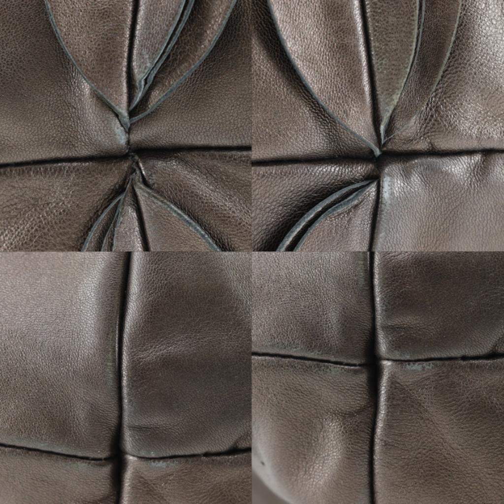 PRADA Frill Tote Bag BR3987 Brown leather Women Used