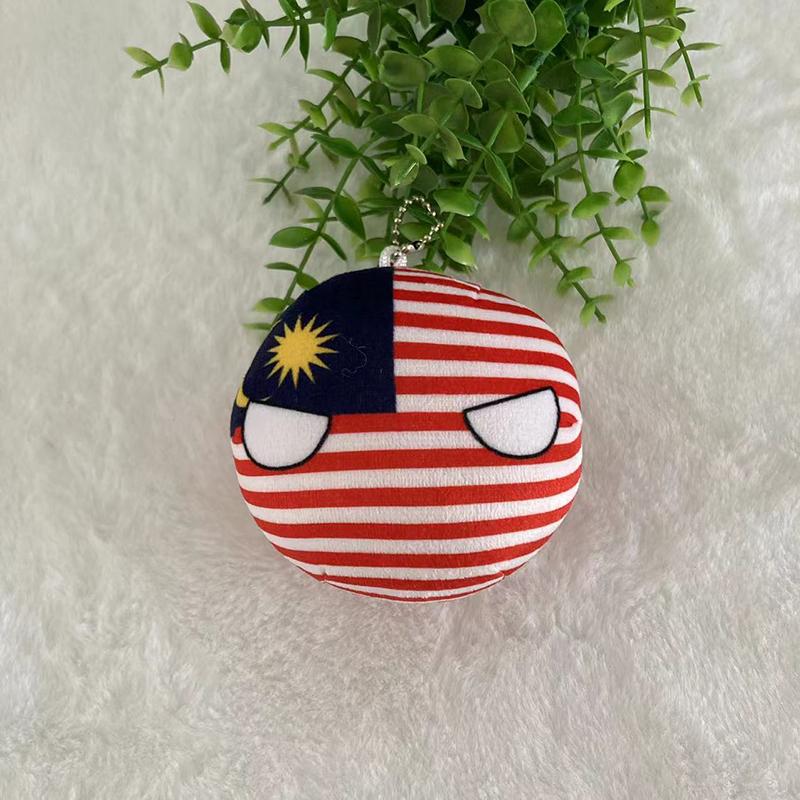 Julegaver Country Ball Plysjdyr 10Cm Polandball Anheng Landsflagg Kuler Countryball Kosedukke