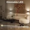 Plug-in LED Night Light Dimmable 3 Color Modes Auto On/Off Light Sensor Ultra Slim Nightlight for Bedroom Hallway Bathroom
