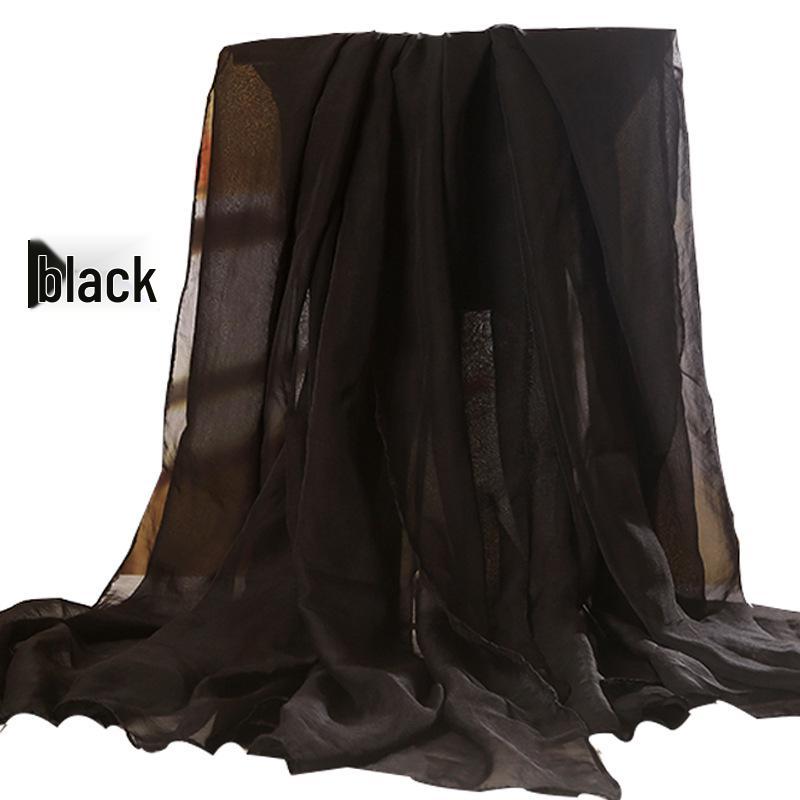 Versatile Summer Red Silk Scarf: Multifunctional Imitation Silk Shawl, Sunscreen Beach Towel, Dancing Gauze Scarf for Women