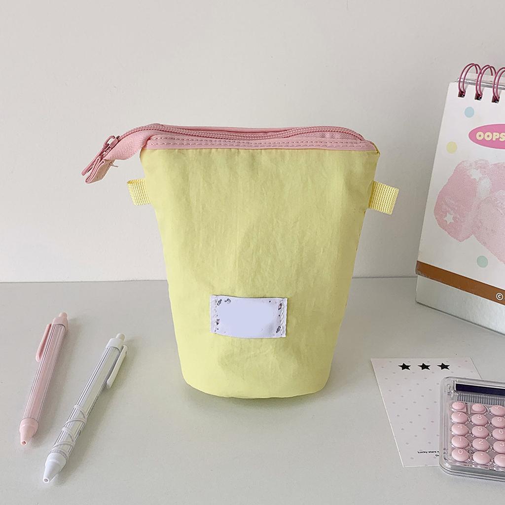 User Friendly Cloth Pen Pouches With Spacious Interior Dot Pattern Lightweight Student Essential For Classroom