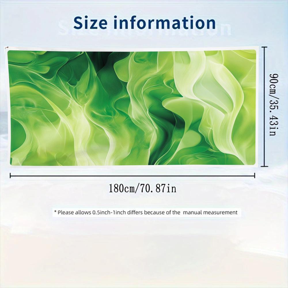 Luxury Tropical Green Beach Towel Sarong Beach Wrap Blanket Resort Bath Mat Home Decor Vacation Gift