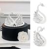 1 Pair Couple Swan Cake Topper Wedding Anniversary Cake Decoration Supplies Birthday Party Cake Dessert Baking Decor Ornaments
