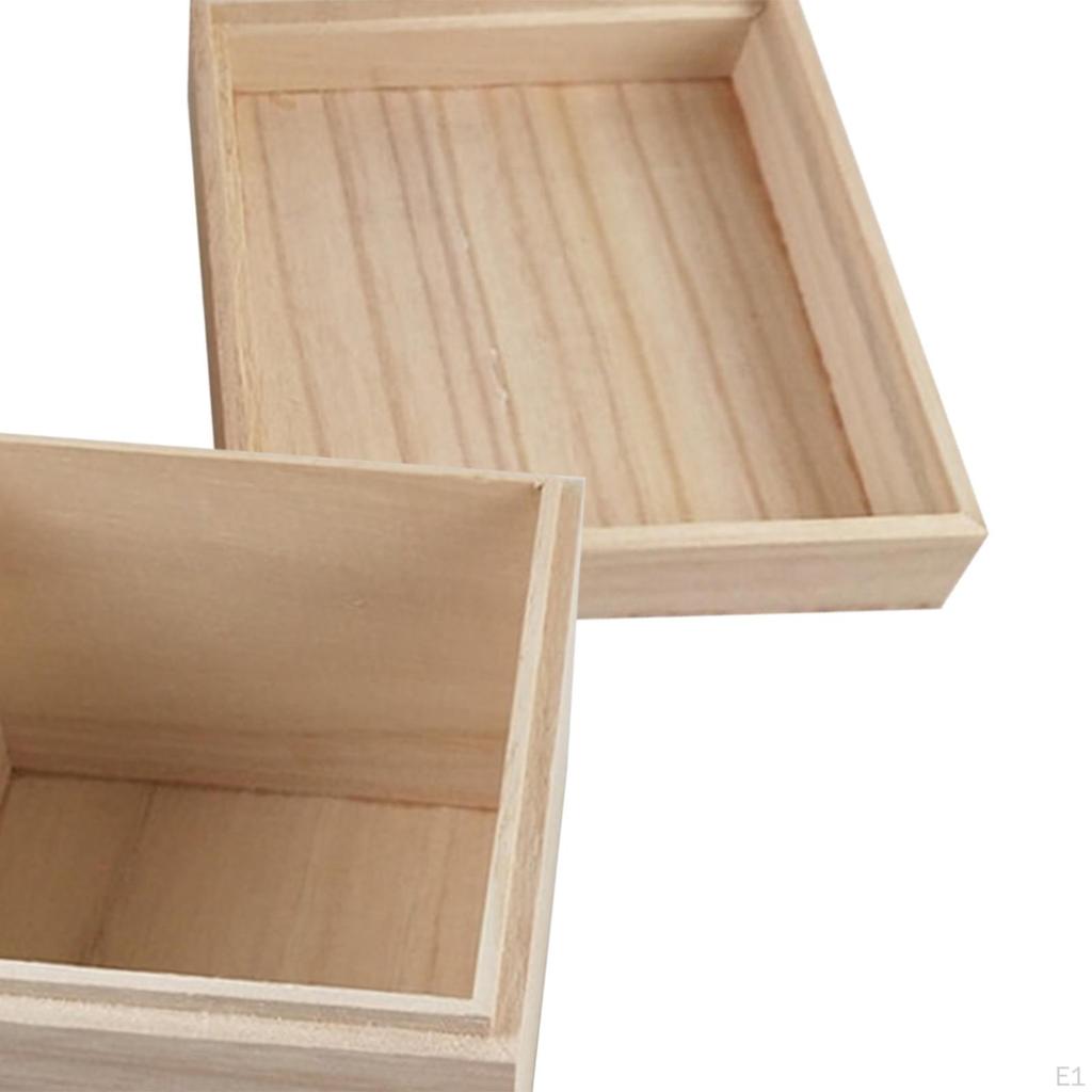 Craft Storage Organizer Wooden Boxes for Mini Items