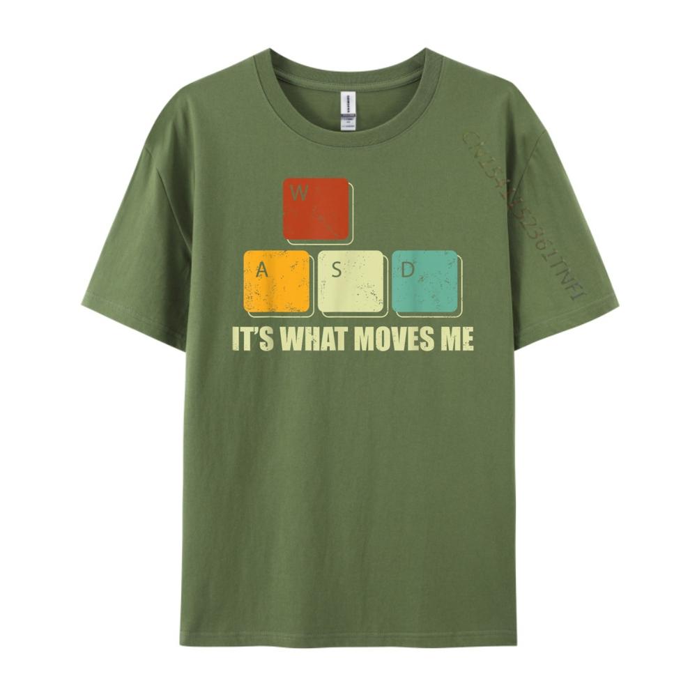 Wasd It What Moves Me Computer Video Games Gamer Pc Graphic T Shirts 100 Cotton Luxury Brand Graphic