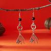 Gothic Halloween Skull Hand Earrings For Women Silver Color Skeleton Head Spider Web Pumpkin Dangle Earring Festival Jewelry