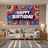 Colorful Event Decoration Stunning Bold Rainbow Photography Banner Creative Wall Art for Adults