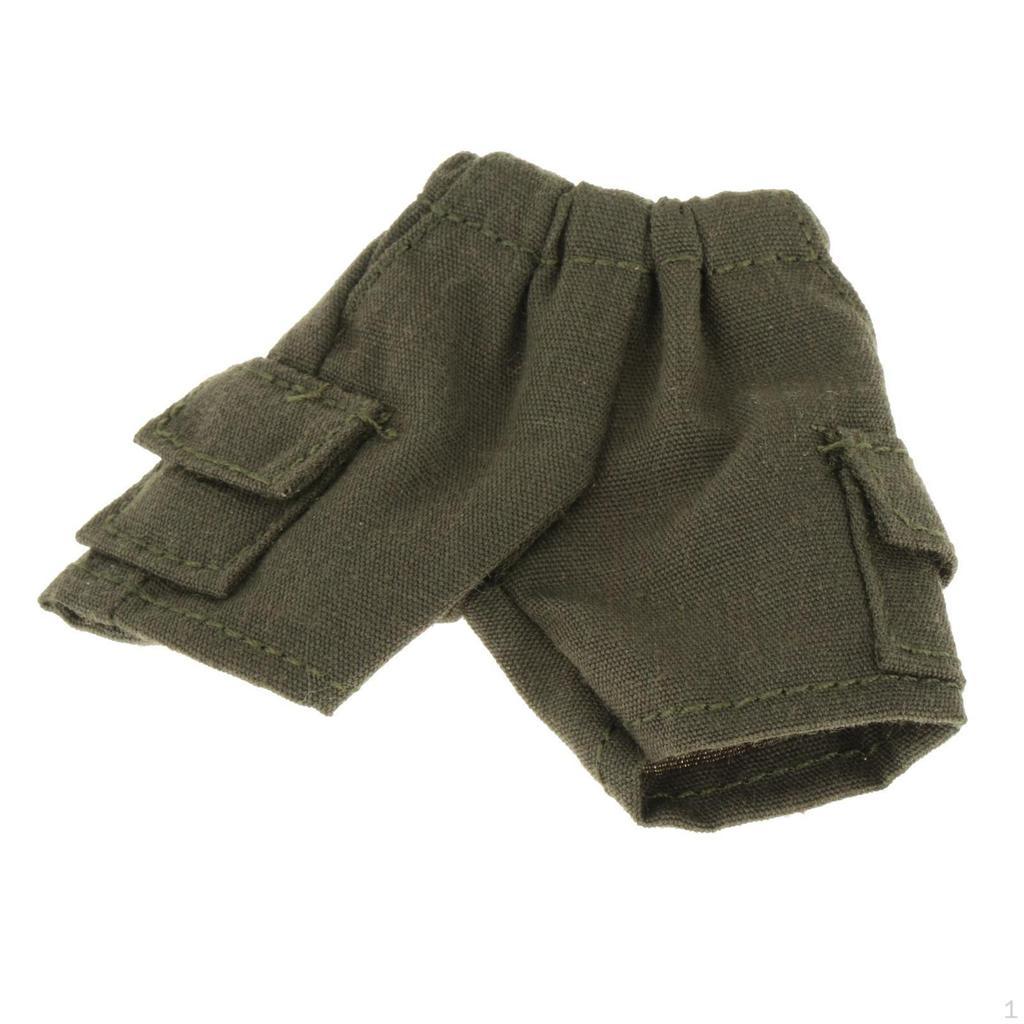 1/12 Male Short Pants Accs, Handmade Doll Clothes for 6 inch Model, Action Figures
