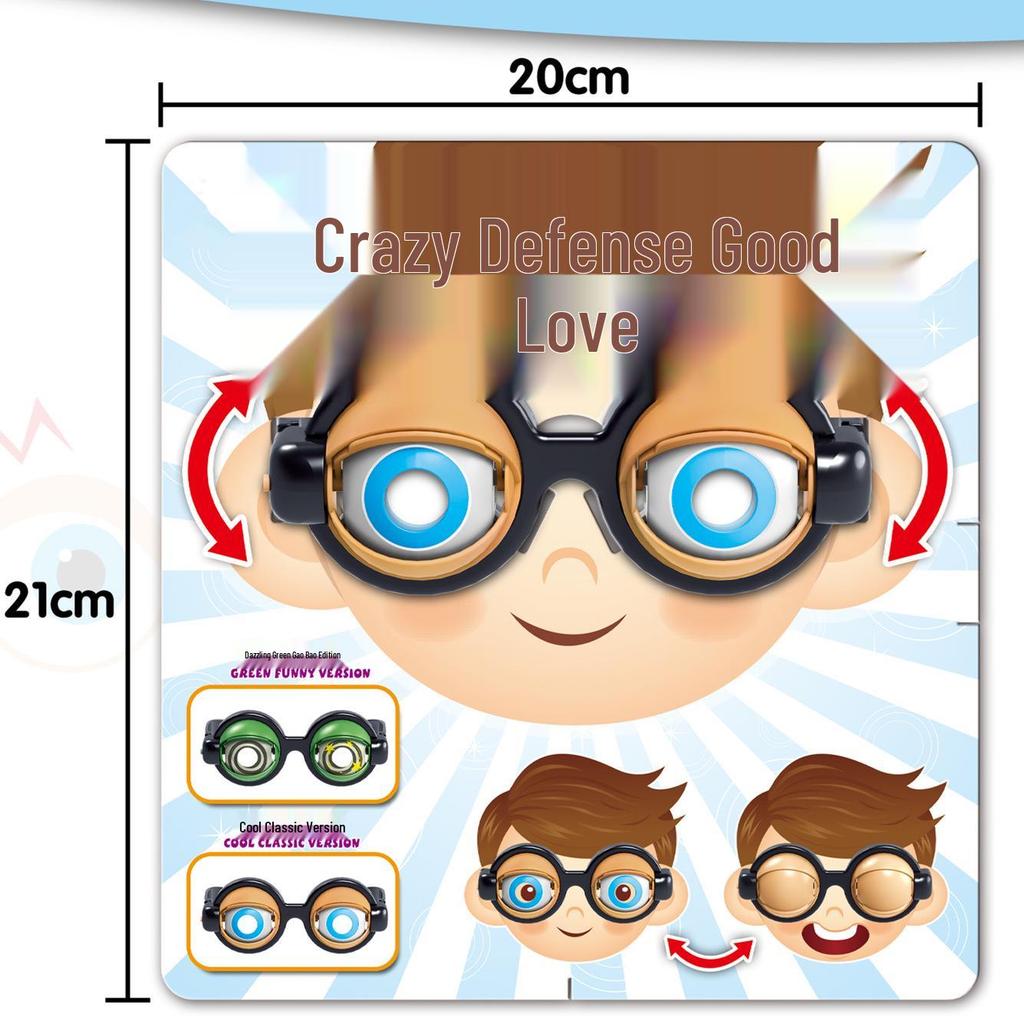 Óculos Divertidos Olhos Loucos para Crianças - Adereços de Festa Hilários