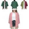 Haori Kimono Larga Traspirante di Alta Qualità Anime Demon Slayer Kimetsu No Yaiba Kamado Nezuko Cosplay Top