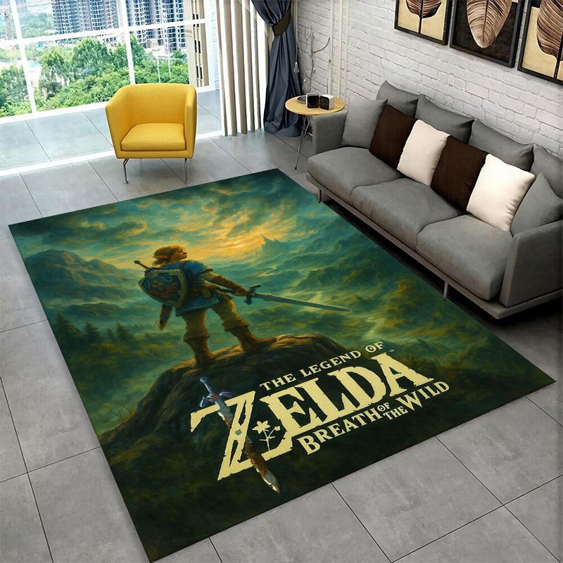 

Classic Game Z-Zelda Cartoon Link Carpet Rug for Playroom Bedroom Living Room Sofa Home Decor,kid Area Rug Non-slip Floor Mat 40x60cm