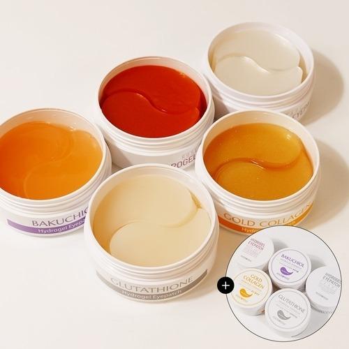 [FoodaHolic](1+1) FoodaHolic Hydrogel Eye Patch (Choose 2) / Eye Care for Brightening and Elasticity_631373 Rose Gold/Glutathione