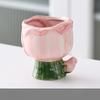 Premium Flower Pen Holder Creative Makeup Brush Storage Holder Ceramic Desktop Shelf Ornament Gift Girls Stationery