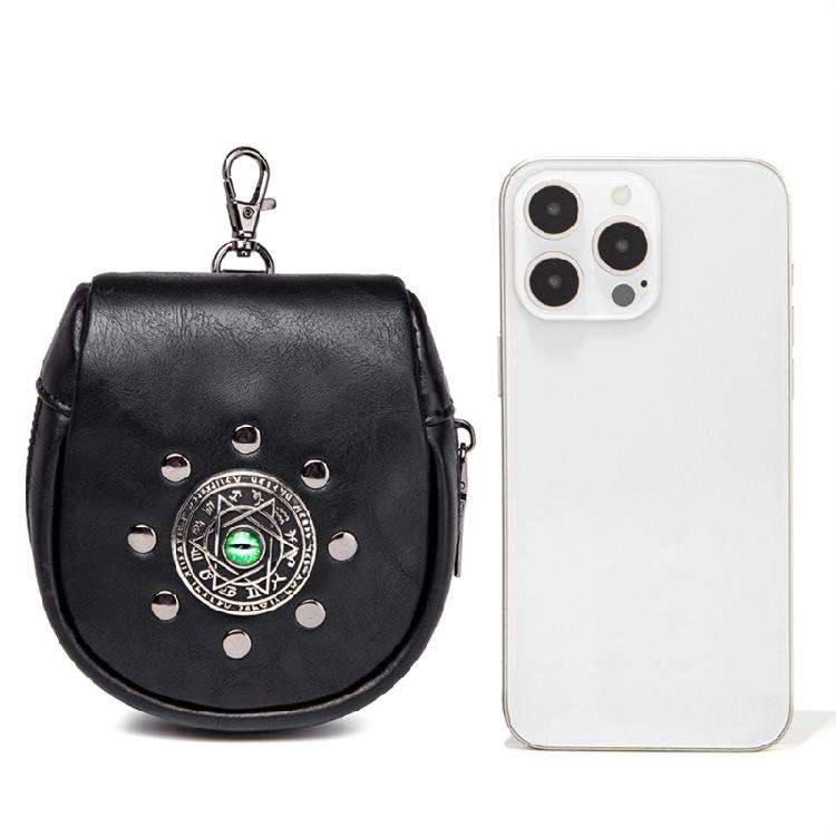 Portable Medieval Coin Bag PU Leather Belt Pouches Retro Waist Pack for Renaissance Halloween and Costume Parties