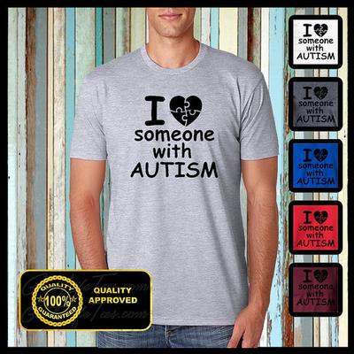 Autismus Shirt, Ich liebe jemanden mit Autismus T-Shirt, Autismus Bewusstsein T-Shirts