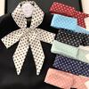 Fashion Polka Dot Silk Scarf Versatile Headwear Hair Band Korean Style Luxury Silk Scarf Belt Package Hanging Decor Accessories
