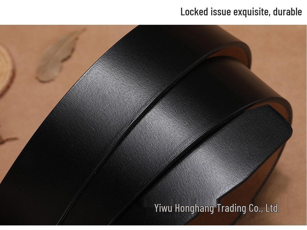 Herren Breit Vintage Rindsleder Gürtel mit Dornschließe - Übergröße