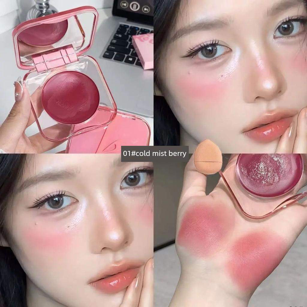 Celebrity Recommendation: Energize Your Cheeks! Moisturizing Blush Cream with a Silky Texture for Contouring and Color Enhancement