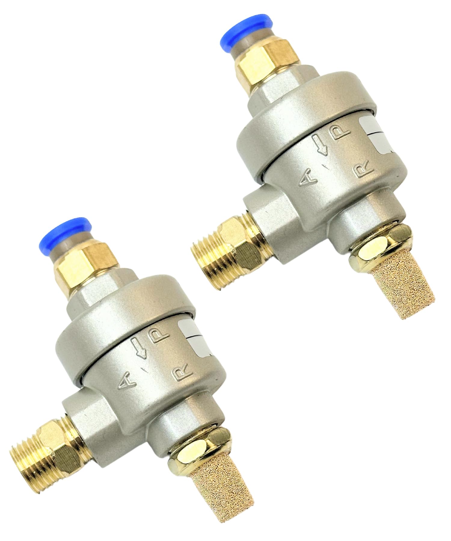 

HTharros Tire Changer Bead Breaker, Exhaust Release Valve, Rapid Release, Silencer, Exhaust Valve, Assembly Type, Compressor, 2 Pieces серебряный